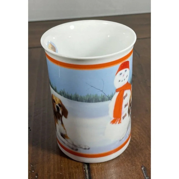 Beagle Dog Coffee Collector Mug Cup Frosty Friends Danbury Mint 4 Inch - Picture 3 of 6